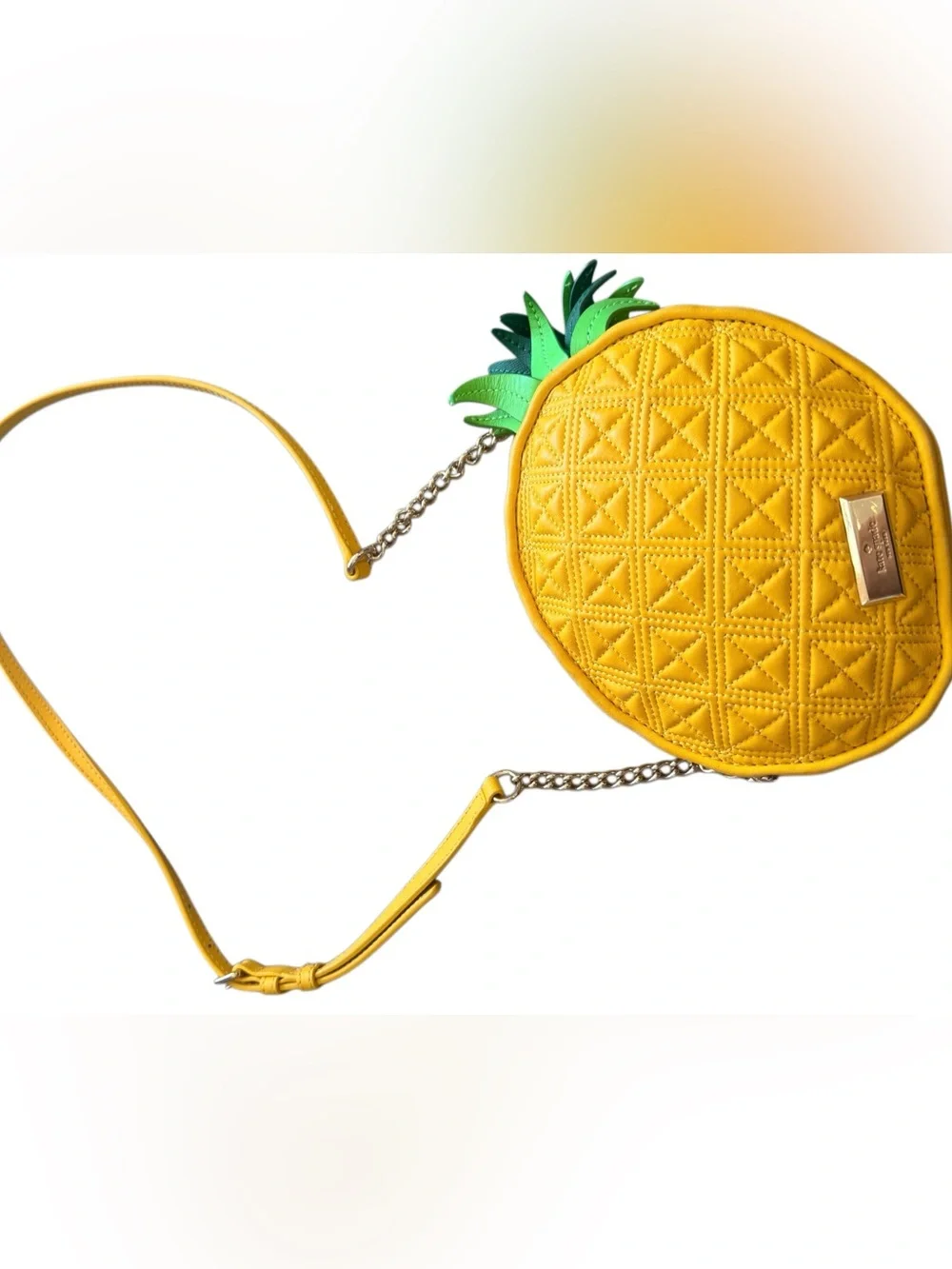 🍍Kate Spade WING IT PINEAPPLE CROSS-BODY SHOULDER CLUTCH HANDBAG 🍍